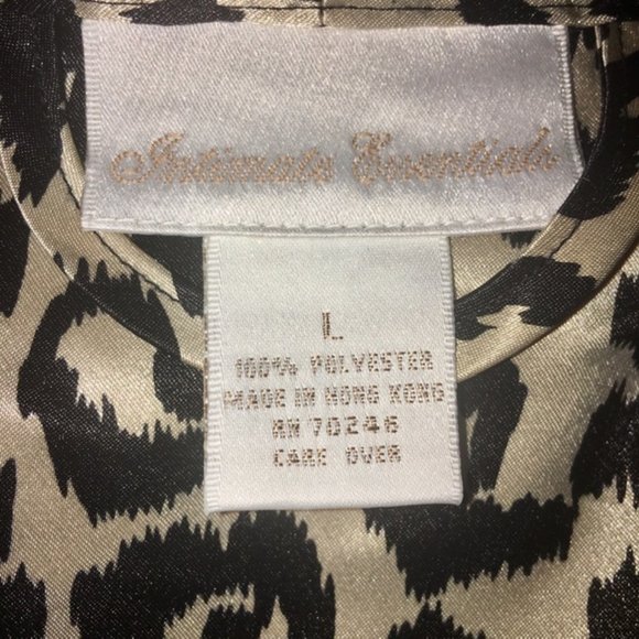 Intimate Essentials Robe Leopard Animal Print Large - Picture 4 of 6